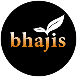 Bhajis Takeaway logo.